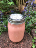 White Citrus Ssented Candles Upcycled Mason Jar Soy Wax Organic Hemp Wick