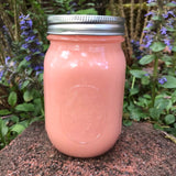 White Citrus Ssented Candles Upcycled Mason Jar Soy Wax Organic Hemp Wick