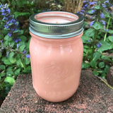 White Citrus Ssented Candles Upcycled Mason Jar Soy Wax Organic Hemp Wick
