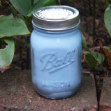 Peppermint Essential Oil Soy Candles Upcycled Mason Jar Organic Hemp Wick