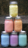 Balsam Pine Scented Candles Soy Wax Upcycled Mason Jar Organic Hemp Wick