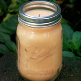 Pumpkin Spice Pastry Scented Candles Upcycled Mason Jar Soy Wax Organic Hemp Wick