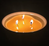 Citronella Lemongrass Soy Candles Handmade Upcycled Reusable Ceramic Bowl Organic Hemp Wicks
