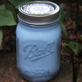 Peppermint Essential Oil Soy Candles Upcycled Mason Jar Organic Hemp Wick