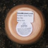 Pumpkin Spice Pastry Scented Candles Upcycled Mason Jar Soy Wax Organic Hemp Wick