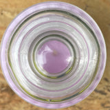 Lavender Soy Candles Handmade Upcycled Glass DecanterOrganic Hemp Wick