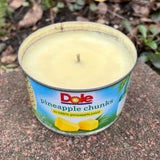 Pina Colada Scented Soy CANdle Hemp Wick Repurposed Eco Friendly Gag Gift