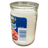 Dried Beef Repurposed Soy Candle Organic Hemp Wick Eco Friendly