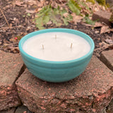 Repurposed Soy Candle Reusable Ceramic Bowl Farmhouse Decor Housewarming Gift for Her