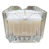 Soy Candles Handmade Repurposed Beveled Glass Container