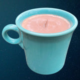 Repurposed Ceramic Mug Wood Wick Candle Gift for Him Coffee Gift for Her Eco Friendly