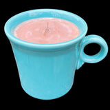Repurposed Ceramic Mug Wood Wick Candle Gift for Him Coffee Gift for Her Eco Friendly