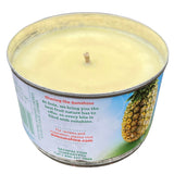 Pina Colada Scented Soy CANdle Hemp Wick Repurposed Eco Friendly Gag Gift