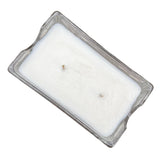 Soy Candles Handmade Repurposed Beveled Glass Container