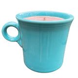 Repurposed Ceramic Mug Wood Wick Candle Gift for Him Coffee Gift for Her Eco Friendly