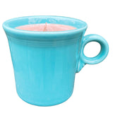 Repurposed Ceramic Mug Wood Wick Candle Gift for Him Coffee Gift for Her Eco Friendly