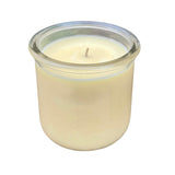 Pina Colada Scented Upcycled Reusable Yogart Jar with Soy Wax and an Organic Hemp Wick