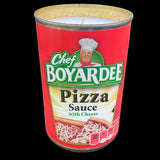Chef Boyardee Pizza Sauce CANdle Recycled Upcycled Eco Friendly Soy Candles Handmade