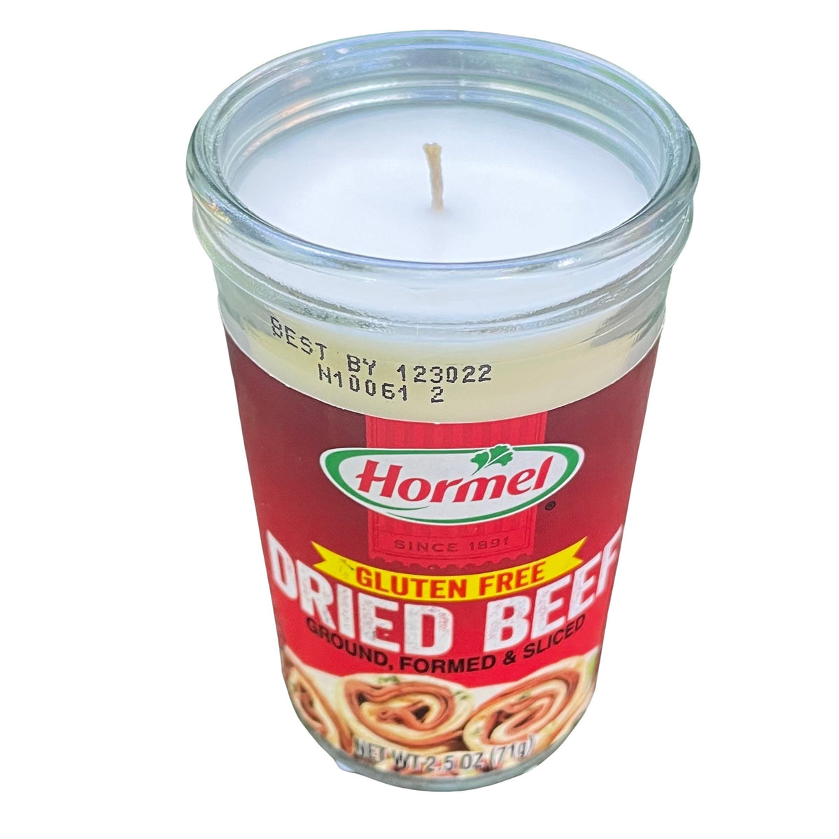 Dried Beef Upcycled Soy Candle Hemp Wick