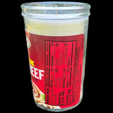 Dried Beef Soy Candle Organic Hemp Wick Eco Friendly Gift for Him