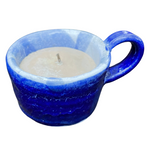 Handmade Pottery Vanilla Scented Candles  Soy Wax