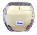 Citronella Lemongrass Soy Candles Handmade  Upcycled Glass Container Organic Hemp Wick Essential Oils