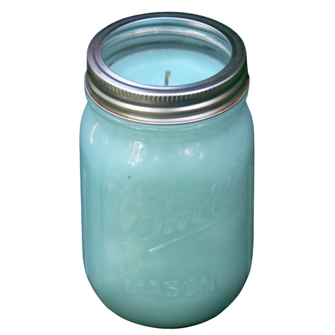 Balsam Pine Scented Candles Soy Wax Upcycled Mason Jar Organic Hemp Wick