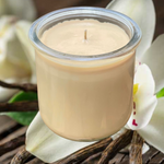 Vanilla Soy Candles Handmade Upcycled Yogurt Jar Organic Hemp Wick