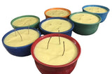 Soy Candles Handmade Choice of Scents Upcycled Green Ceramic Bowl Organic Hemp Wicks