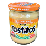 a jar of tostiros with a white background
