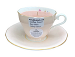 Soy Candles Handmade Organic Hemp Wick Upcycled Vintage Tea Cup and Saucer