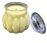 Citronella Lemongrass Essential Oil Soy Candles Handmade Upcycled Glass DecanterOrganic Hemp Wick