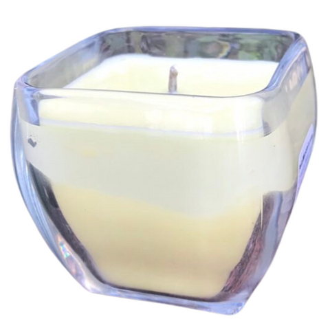 Citronella Lemongrass Soy Candles Handmade  Upcycled Glass Container Organic Hemp Wick Essential Oils