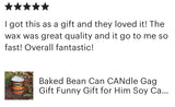 Baked Bean Eco Friendly CANdle Soy Wax Hemp Wick (7.75oz)