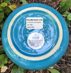 Citronella Lemongrass Soy Candle Upcycled Lt Blue Ceramic Bowl Hemp Wicks
