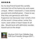 Skyline Chili Zero Waste CANdle 15ozo Soy Wax Organic Hemp Wick