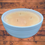 Pumpkin Spice Pastry Soy Candles Handmade Upcycled Reusable Ceramic Bowl Organic Hemp Wicks