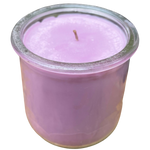 Lavender Upcycled Yogurt Jar Soy Candle Organic Hemp Wick