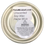 Vegetable CANdle 8oz Soy Wax Choice of Scents Organic Hemp Wick