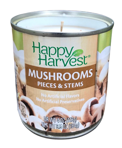 Mushroom Can Hemp Wick CANdle Sustainable Soy Wax