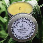 Citronella Lemongrass Essential Oil Candles Seamless Aluminum Tip Screw Top Lid Organic Hemp Wick
