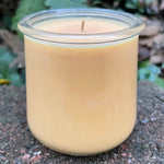 Pumpkin Spice Pastry Upcycled Yogart Jar Soy Candle Organic Hemp Wick
