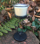Soy Candles Handmade Upcycled  Pedestal Votive Organic Hemp Wick