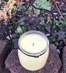 Citronella Lemongrass Essential Oil Soy Candles Handmade Upcycled Glass Decanter