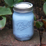 Peppermint Essential Oil Soy Candles Upcycled Mason Jar Organic Hemp Wick