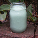 Eucalyptus Scented Candles Upcycled Mason Jar Soy Wax Organic Hemp Wick