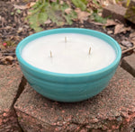 Repurposed Soy Candle Reusable Ceramic Bowl Farmhouse Decor Housewarming Gift for Her