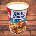 Dinty Moore Can CANdle Gag Gift Eco Friendly Unique Gift for Beef Stew Lover