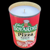 Chef Boyardee Pizza Sauce CANdle Recycled Upcycled Eco Friendly Soy Candles Handmade